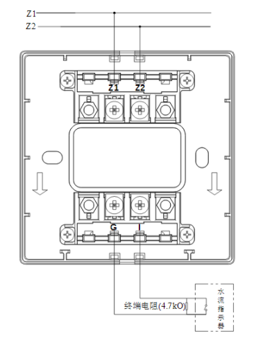 新疆海灣消防GST-LD-8300B輸入模塊常開(kāi)無(wú)源觸點(diǎn)接線圖